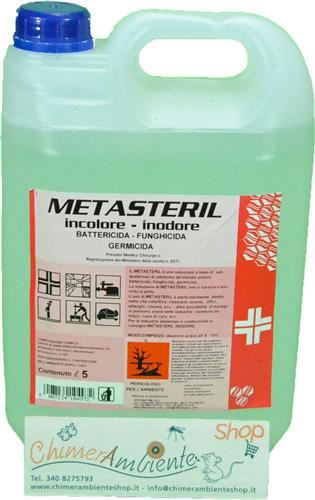 METASTERIL INODORE 5 LT  Antibatterico  Sterilizzante  Germicida 