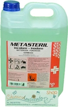 METASTERIL INODORE 5 LT, Antibatterico – Sterilizzante – Germicida 